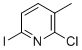 2-Chloro-6-iodo-3-methylpyridine molecular structure (CAS 1133961-30-4)