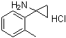 结构式 CAS# 1134701-31-7, 1-(2-甲基苯基)环丙胺盐酸盐