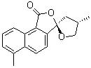 (2R-trans)-4,5-Dihydro-4,6'-dimethyl-spiro[furan-2(3H),3'(1'H)-naphtho[1,2-c]furan]-1'-one molecular structure (CAS 113472-19-8)