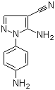 5-Amino-1-(4-aminophenyl)-1H-pyrazole-4-carbonitrile molecular structure (CAS 1135324-00-3)