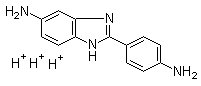 2-(4-Aminophenyl)-1H-benzimidazol-5-amine conjugate triacid molecular structure (CAS 113659-61-3)