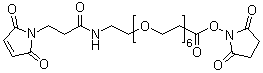25-(2,5-Dihydro-2,5-dioxo-1H-pyrrol-1-yl)-23-oxo-4,7,10,13,16,19-hexaoxa-22-azapentacosanoic acid 2,5-dioxo-1-pyrrolidinyl ester molecular structure (CAS 1137109-21-7)