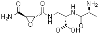 L-Alanyl-3-[[[(2R,3R)-3-(aminocarbonyl)oxiranyl]carbonyl]amino]-L-alanine molecular structure (CAS 113737-67-0)