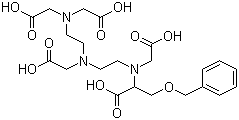 4-Carboxy-5,8,11-tris(carboxymethyl)-1-phenyl-2-oxa-5,8,11-triazatridecan-13-oic acid molecular structure (CAS 113786-33-7)