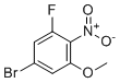 结构式 CAS# 1137869-91-0, 5-溴-1-氟-3-甲氧基-2-硝基苯