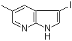 structure of CAS# 1138443-83-0, 3-Iodo-5-methyl-1H-pyrrolo[2,3-b]pyridine