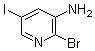 structure of CAS# 1138444-06-0, 2-Bromo-5-iodo-3-pyridinamine