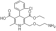 Desmethyl amolodipine molecular structure (CAS 113994-37-9)