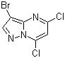 3-Bromo-5,7-dichloropyrazolo[1,5-a]pyrimidine molecular structure (CAS 114040-06-1)
