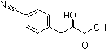 (alphaR)-4-Cyano-alpha-hydroxybenzenepropanoic acid molecular structure (CAS 1141479-04-0)