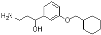structure of CAS# 1141776-83-1, alpha-(2-Aminoethyl)-3-(cyclohexylmethoxy)benzenemethanol