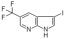 3-Iodo-5-(trifluoromethyl)-1H-pyrrolo[2,3-b]pyridine molecular structure (CAS 1142192-57-1)