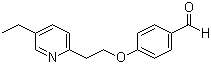4-[2-(5-Ethyl-2-pyridinyl)ethoxy]benzaldehyde molecular structure (CAS 114393-97-4)