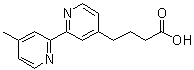 structure of CAS# 114527-28-5, 4'-Methyl[2,2'-bipyridine]-4-butanoic acid