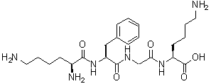 L-Lysyl-L-phenylalanylglycyl-L-lysine molecular structure (CAS 114577-12-7)