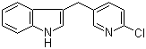structure of CAS# 1146080-32-1, 3-[(6-Chloro-3-pyridinyl)methyl]-1H-indole