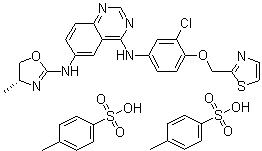 Varlitinib tosylate molecular structure (CAS 1146629-86-8)