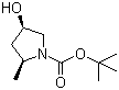 (2R,4R)-N-Boc-4-hydroxy-2-methylpyrrolidine molecular structure (CAS 114676-93-6)