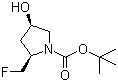 结构式 CAS# 114676-97-0, (2R,4R)-N-Boc-2-氟甲基-4-羟基吡咯烷; (2R,4R)-2-氟甲基-4-羟基吡咯烷-1-甲酸叔丁酯