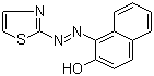 结构式 CAS# 1147-56-4, 1-(2-噻唑基偶氮)-2-萘酚