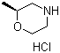 结构式 CAS# 1147108-99-3, (2S)-2-甲基吗啉盐酸盐