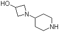 1-(4-哌啶基)-3-羟基氮杂环丁烷分子结构 (CAS 1147423-04-8)
