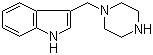 结构式 CAS# 114746-66-6, 3-(哌嗪-1-基甲基)-1H-吲哚