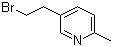 5-(2-Bromoethyl)-2-methylpyridine molecular structure (CAS 1147893-28-4)