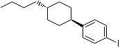 结构式 CAS# 114834-79-6, 反式-1-(4-丁基环己基)-4-碘苯