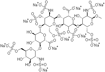 Fondaparinux sodium molecular structure (CAS 114870-03-0)