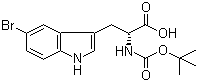 Boc-5-bromo-D-tryptophan molecular structure (CAS 114873-17-5)