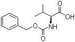结构式 CAS# 1149-26-4, Cbz-L-缬氨酸; N-苯甲氧羰基-L-缬氨酸