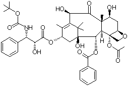 结构式 CAS# 114977-28-5, 多西他赛; 多烯紫杉醇