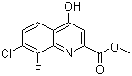 Methyl 7-chloro-8-fluoro-4-hydroxyquinoline-2-carboxylate molecular structure (CAS 1150164-88-7)