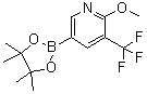 2-Methoxy-3-(trifluoromethyl)pyridine-5-boronic acid pinacol ester molecular structure (CAS 1150561-61-7)