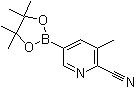 2-Cyano-3-methylpyridine-5-boronic acid pinacol ester molecular structure (CAS 1150561-70-8)