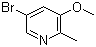 structure of CAS# 1150617-80-3, 5-Bromo-3-methoxy-2-methylpyridine
