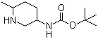 tert-Butyl 6-methylpiperidin-3-ylcarbamate molecular structure (CAS 1150618-39-5)