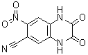 1,2,3,4-Tetrahydro-7-nitro-2,3-dioxo-6-quinoxalinecarbonitrile molecular structure (CAS 115066-14-3)