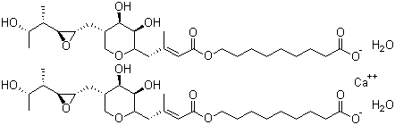Mupirocin calcium dihydrate molecular structure (CAS 115074-43-6)