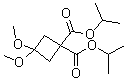 结构式 CAS# 115118-68-8, 3,3-二甲氧基环丁烷-1,1-二羧酸二异丙酯
