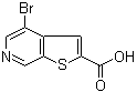4-Bromothieno[2,3-c]pyridine-2-carboxylic acid molecular structure (CAS 1151512-25-2)