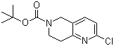 tert-Butyl 2-chloro-7,8-dihydro-1,6-naphthyridine-6(5H)-carboxylate molecular structure (CAS 1151665-15-4)