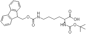 N-Boc-N'-Fmoc-D-lysine molecular structure (CAS 115186-31-7)