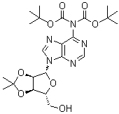 N,N-Bis[(1,1-dimethylethoxy)carbonyl]-2',3'-O-(1-methylethylidene)adenosine molecular structure (CAS 1152172-19-4)
