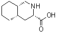 (3S,4aS,8aS)-Decahydro-3-isoquinolinecarboxylic acid molecular structure (CAS 115238-58-9)