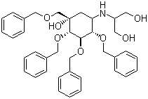 Tetrabenzyl-voglibose molecular structure (CAS 115250-39-0)