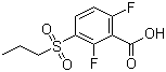 2,6-Difluoro-3-(propylsulfonyl)benzoic acid molecular structure (CAS 1152501-92-2)