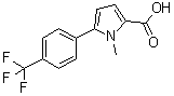 structure of CAS# 1153905-13-5, 1-Methyl-5-[4-(trifluoromethyl)phenyl]-1H-pyrrole-2-carboxylic acid