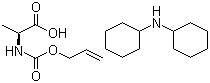 N-[(2-Propen-1-yloxy)carbonyl]-L-alanine N-cyclohexylcyclohexanamine salt molecular structure (CAS 115491-98-0)